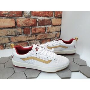 Vans Men's Zahba Vintage Sport White Red Suede Mesh Shoe Sz 13 Gold USC Trojans